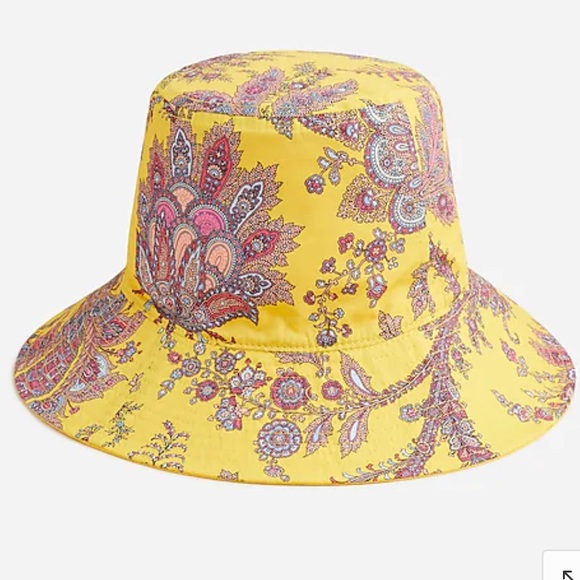 J. Crew Accessories - ☀️ LAST ONE Reversible bucket hat Ratti® golden paisley Jcrew BI178 Small/Medium